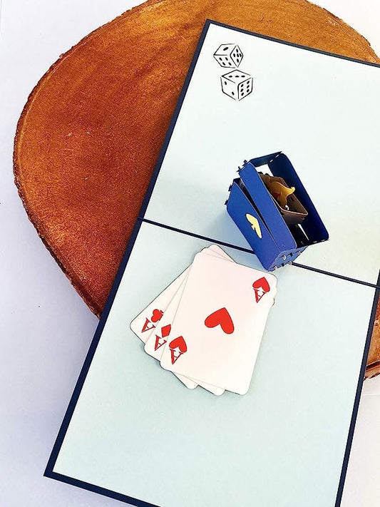 Zippo Lighter Playing Cards 3D Pop Up Card