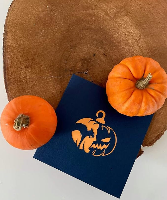 Halloween Pumpkin Black Cat 3D Pop Up Card