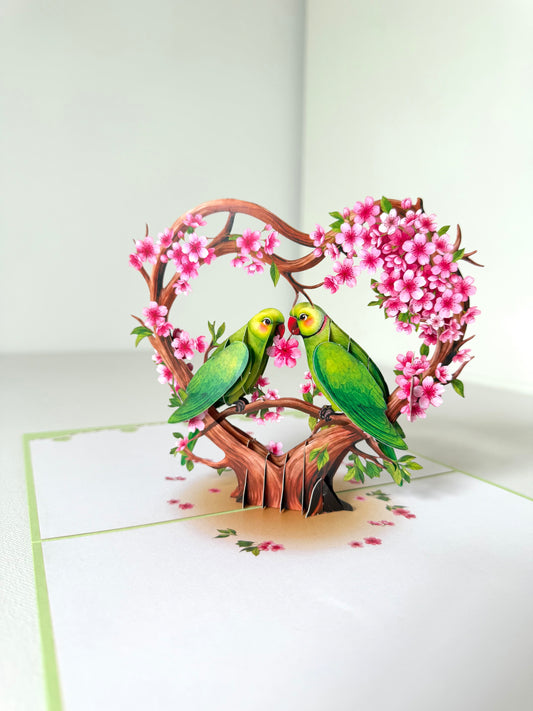3D Pop Up Parrot Card – “You Are My Parrot-ise”