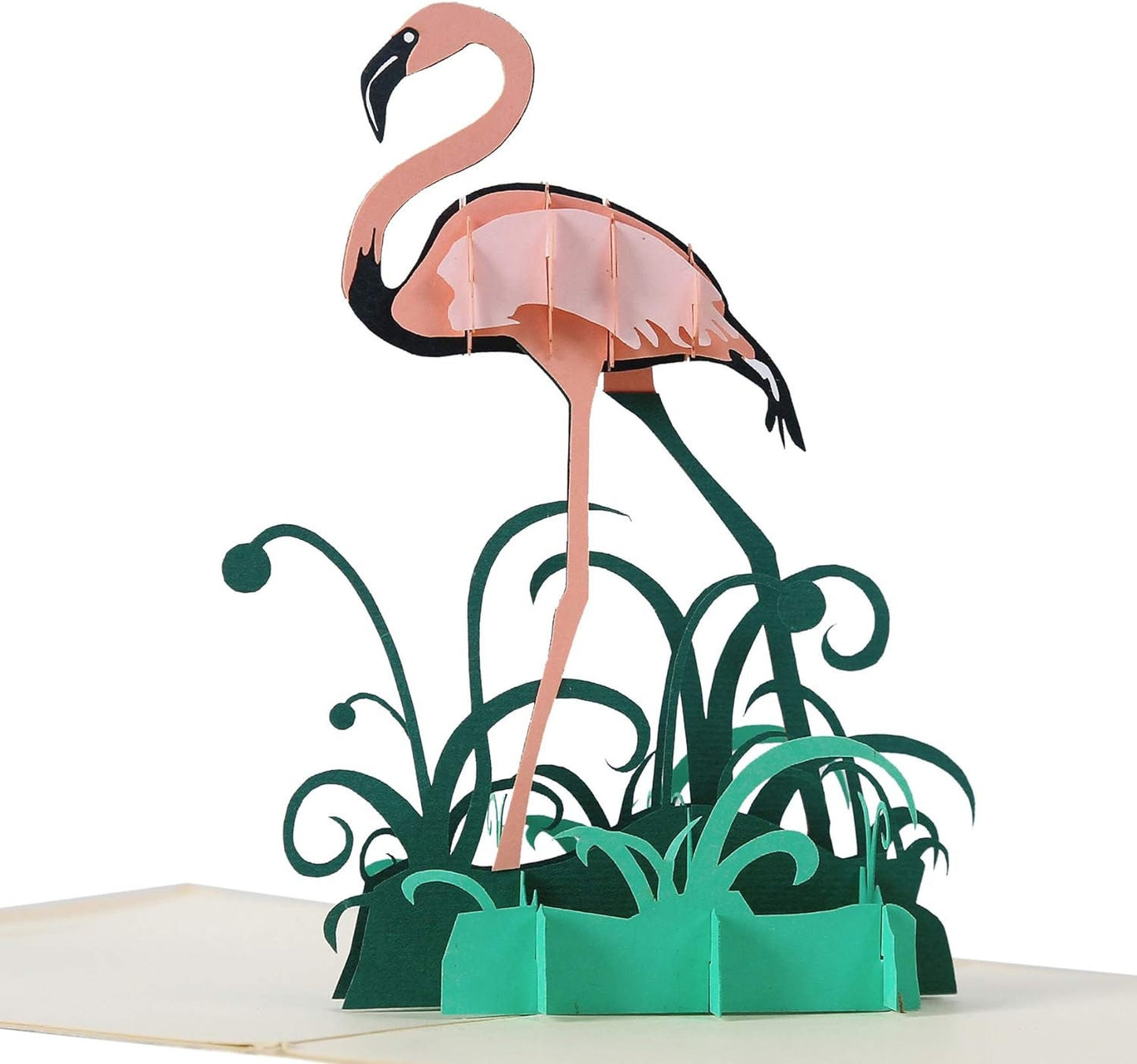 Pink Flamingo 3D Pop Up Card - Spring Collection