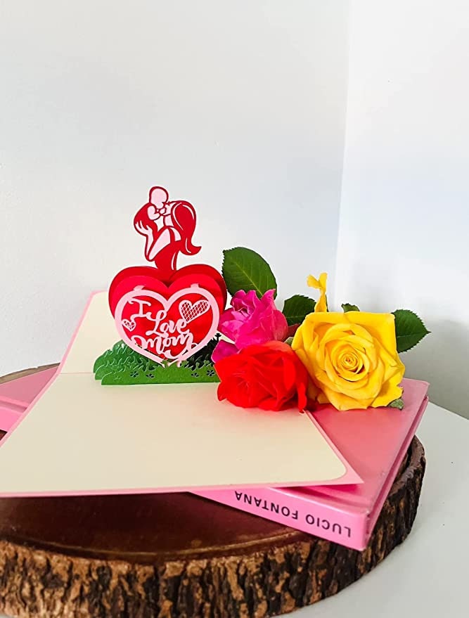 I Love Mom 3D Pop-Up Card - Mother's Day Collection