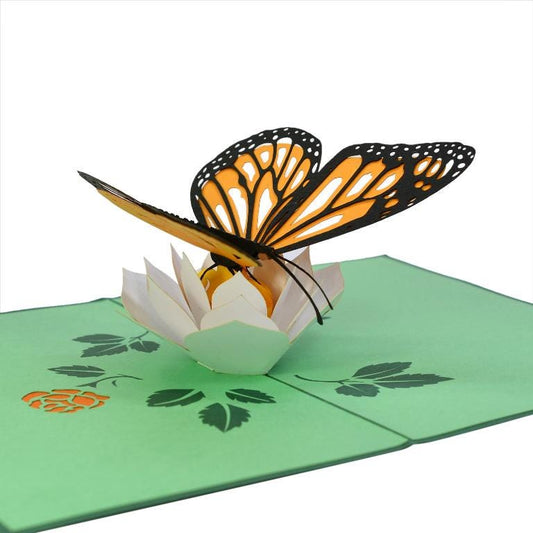 Butterfly Flower 3D Pop Up Card - Spring Collection