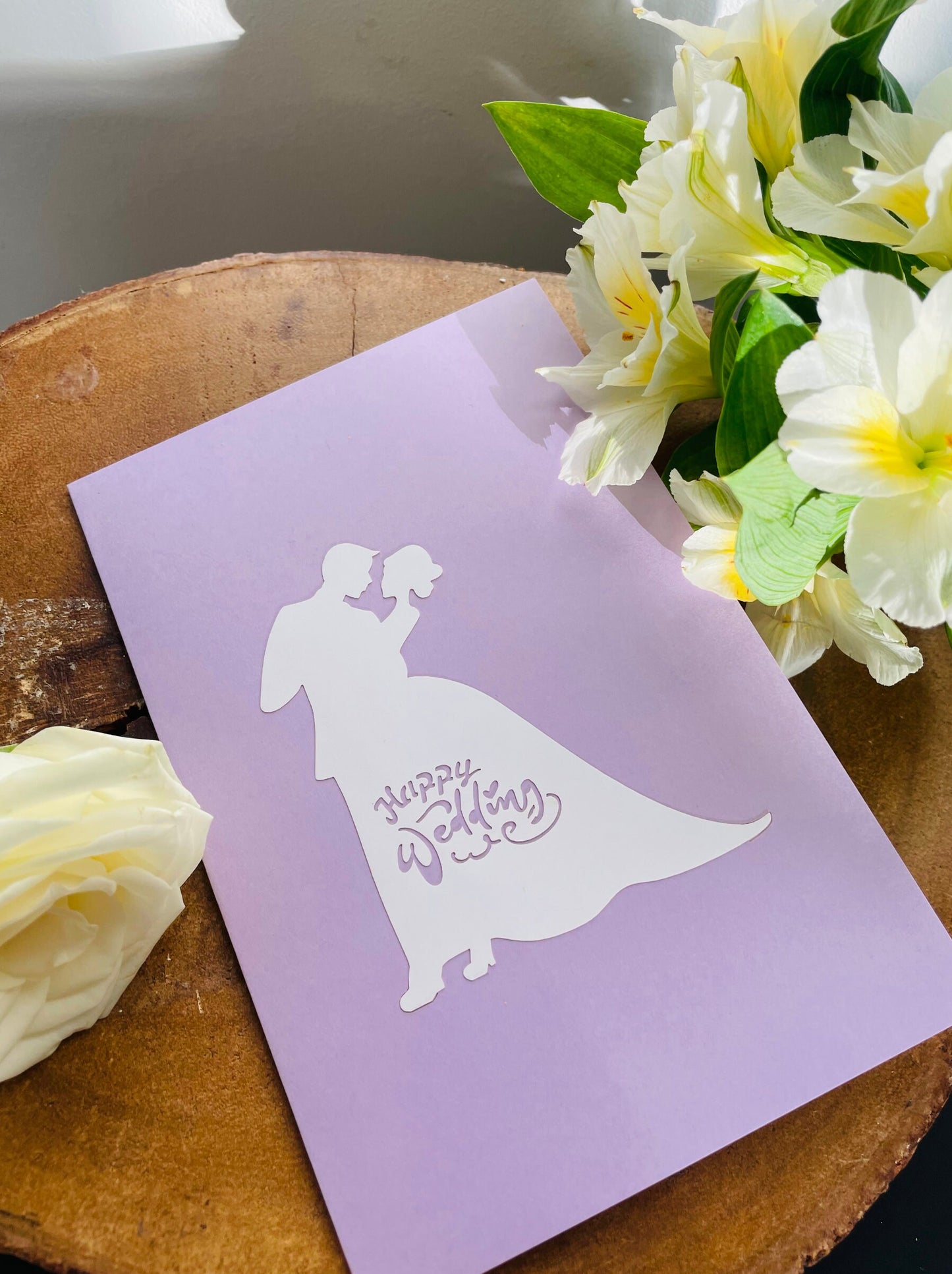 Wedding Couple 3D Pop Up Card - Happy Wedding