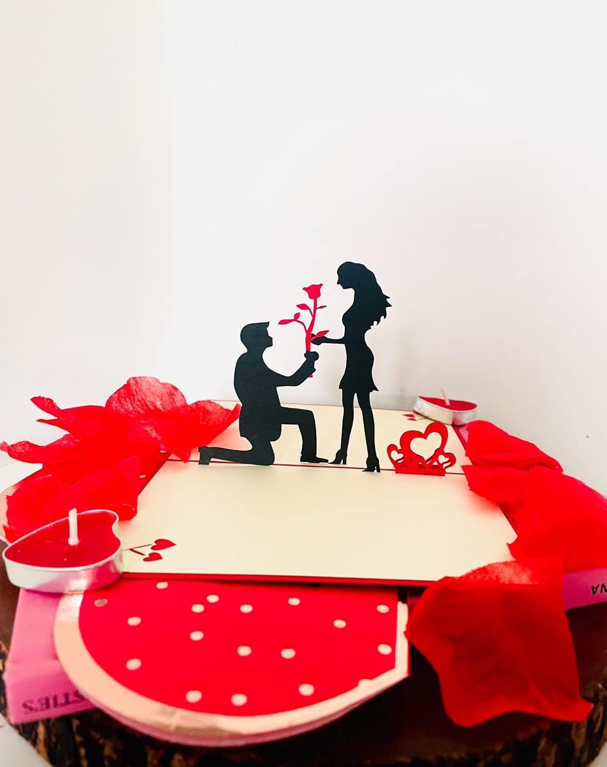Romantic Rose 3D Pop Up Card