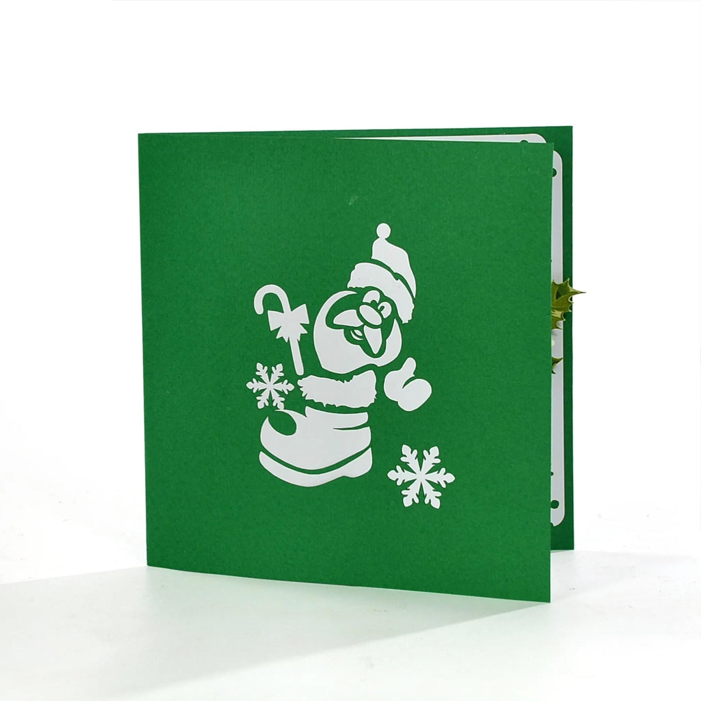 Santa Claus Red Gift Stocking 3D Pop Up Card