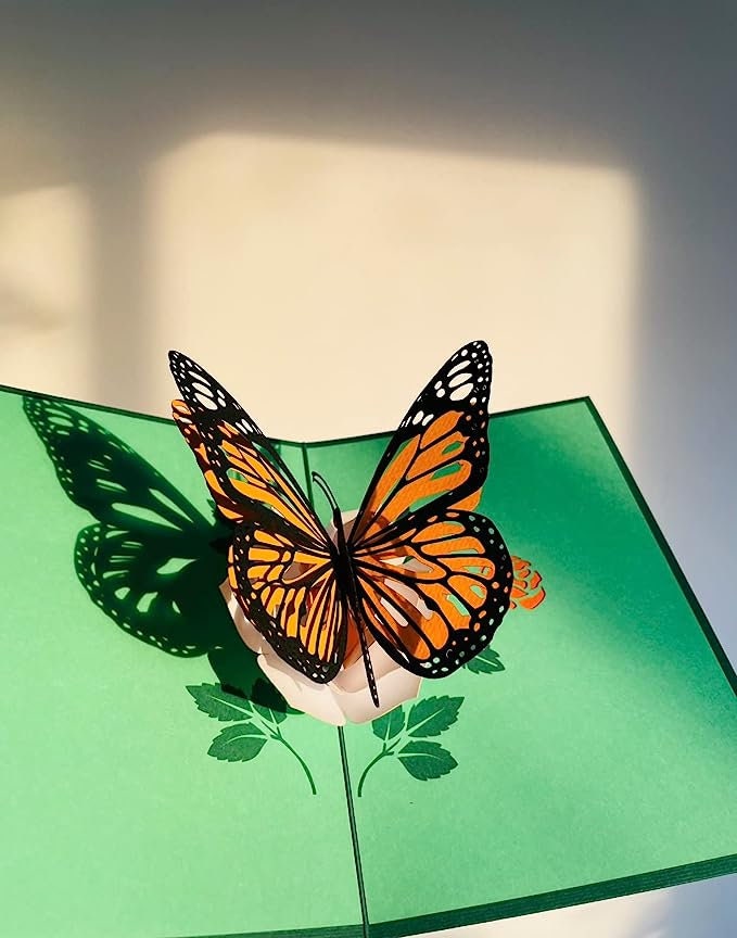 Butterfly Flower 3D Pop Up Card - Spring Collection
