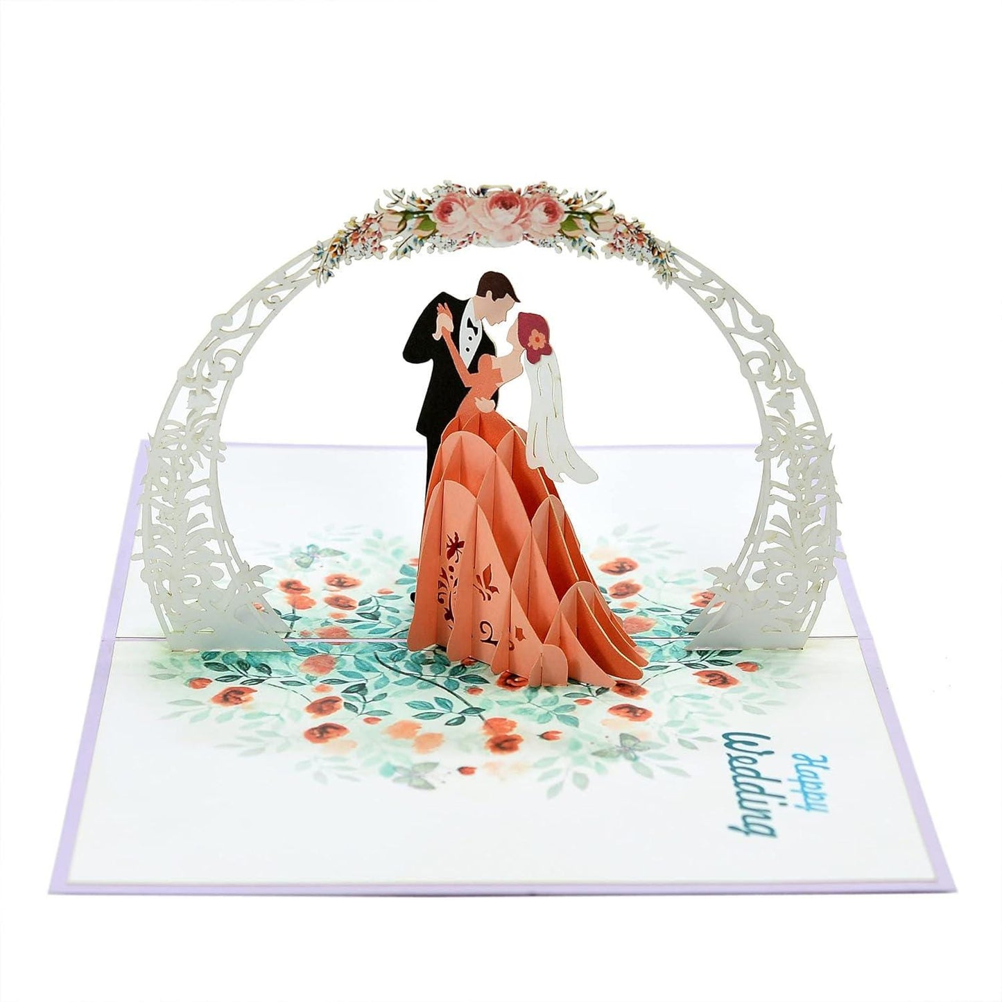 Wedding Couple 3D Pop Up Card - Happy Wedding