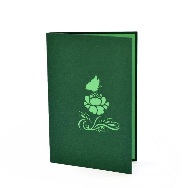 Butterfly Flower 3D Pop Up Card - Spring Collection