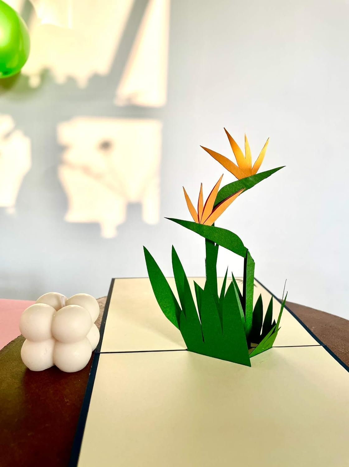 Bird of Paradise Flower 3D Pop Up Card - Spring Collection
