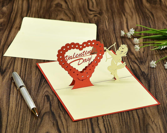 Valentine's Day Cupid 3D Pop Up Card