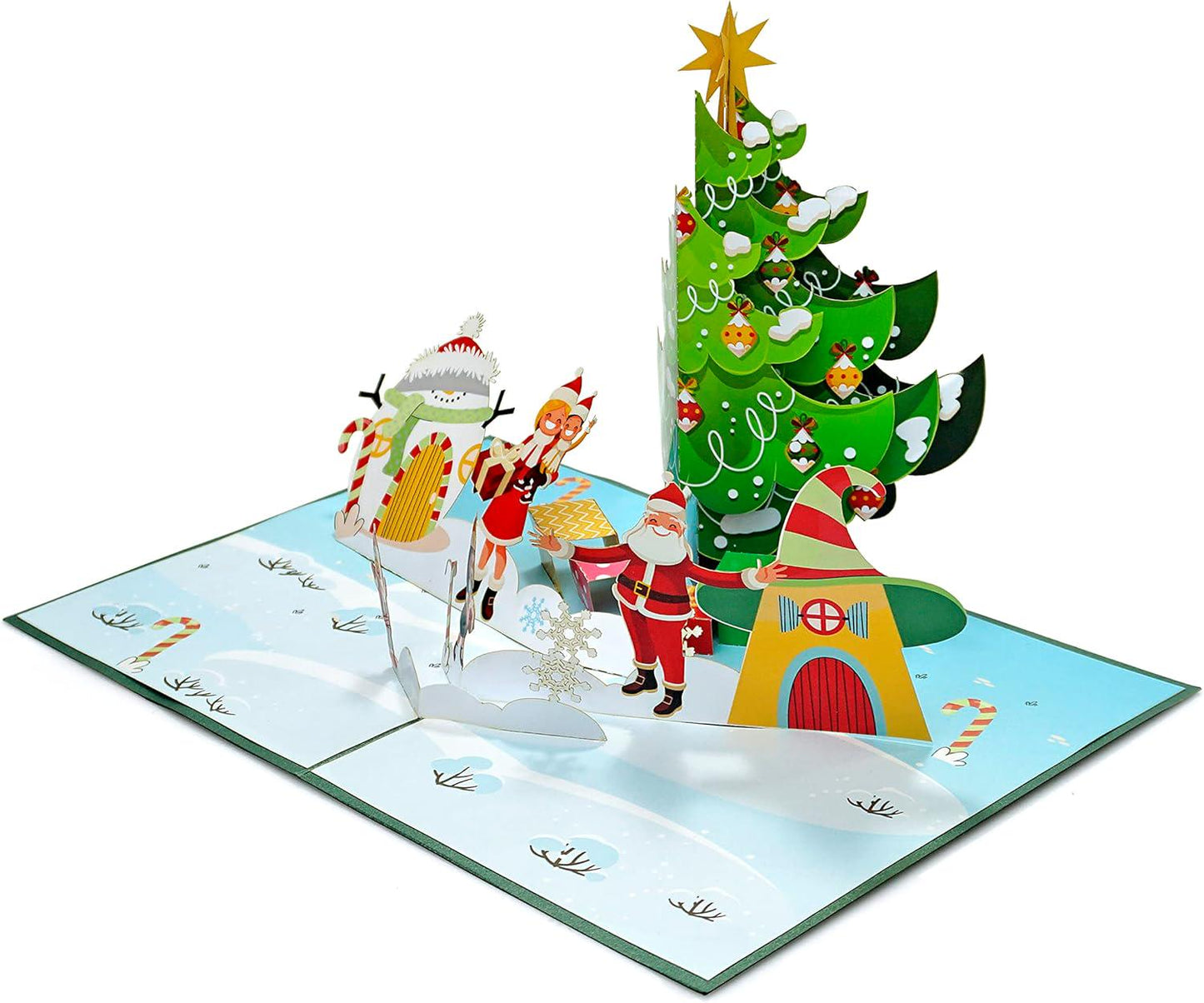 Santa Claus Family Christmas 3D Pop Up Card