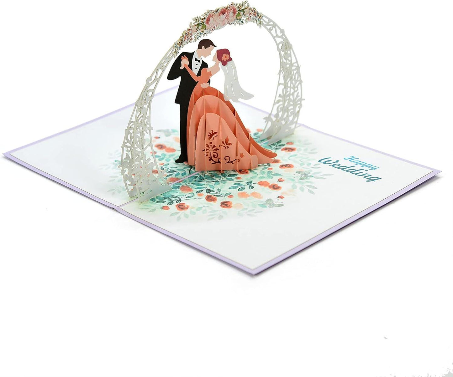 Wedding Couple 3D Pop Up Card - Happy Wedding