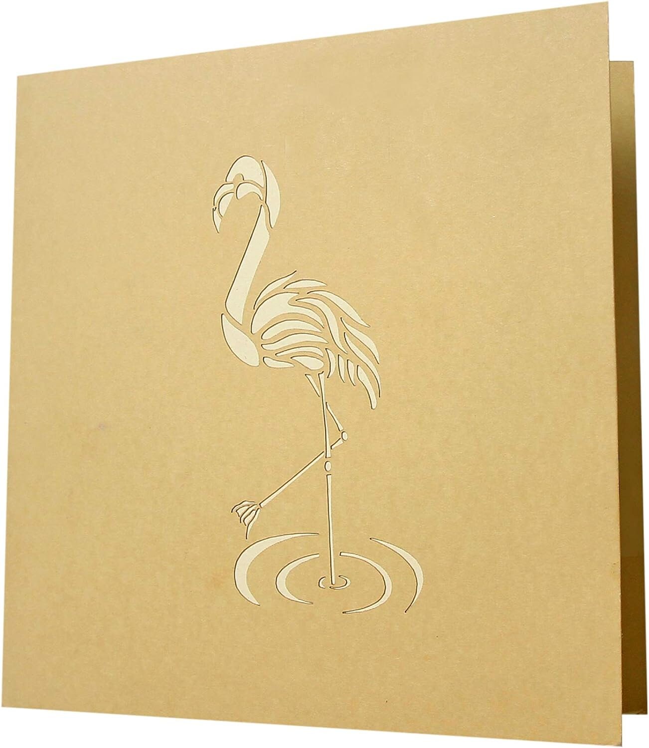 Pink Flamingo 3D Pop Up Card - Spring Collection