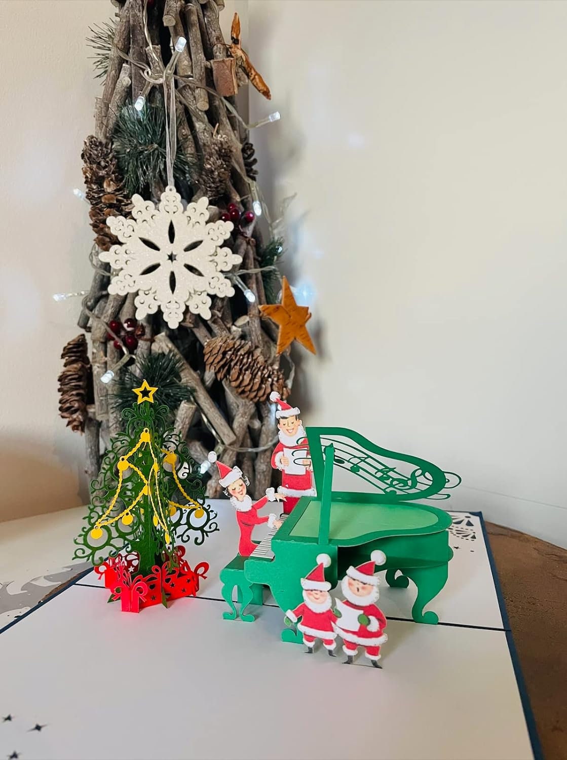 Christmas Carols Cheer 3D Pop Up Card