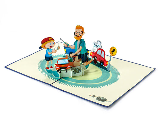 Best Dad 3D Pop Up Card - Happy Father's Day