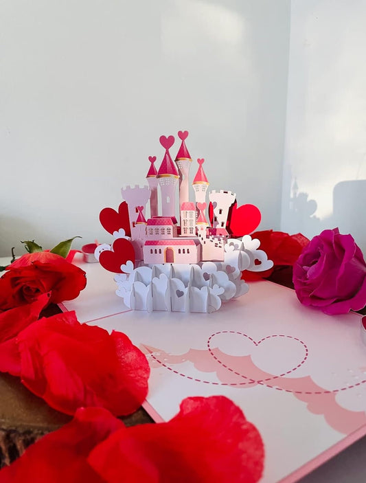 Princess Love Castle 3D Pop Up Card