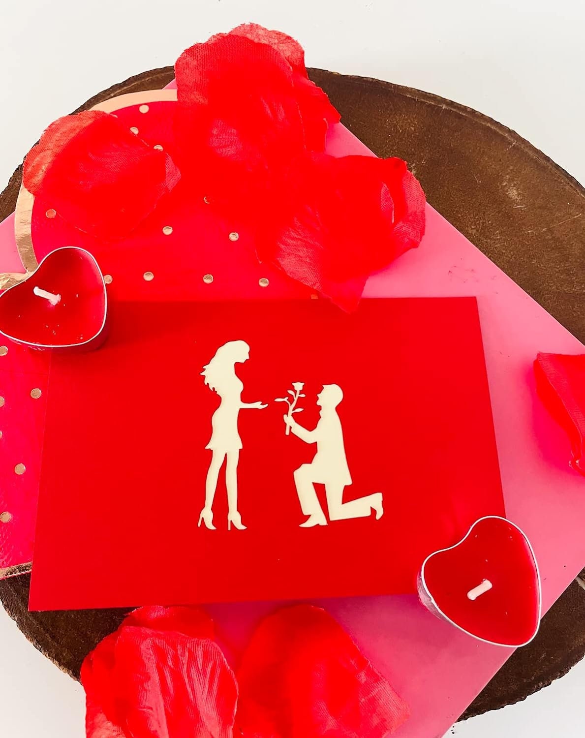 Romantic Rose 3D Pop Up Card