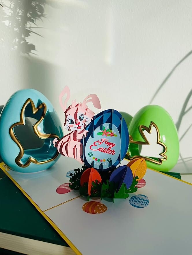 Happy Easter Bunny 3D Pop Up Card
