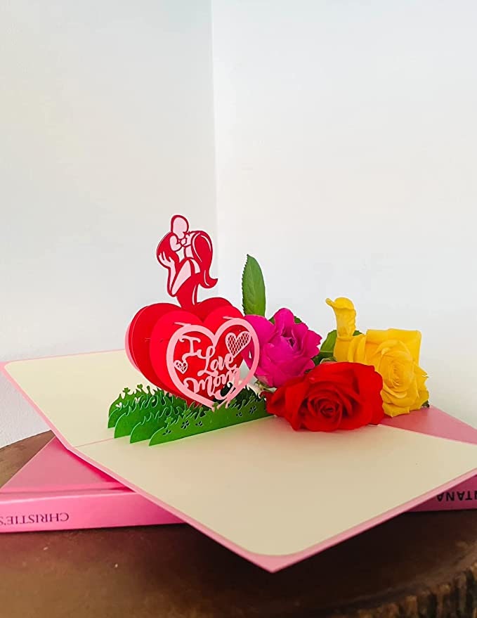 I Love Mom 3D Pop-Up Card - Mother's Day Collection