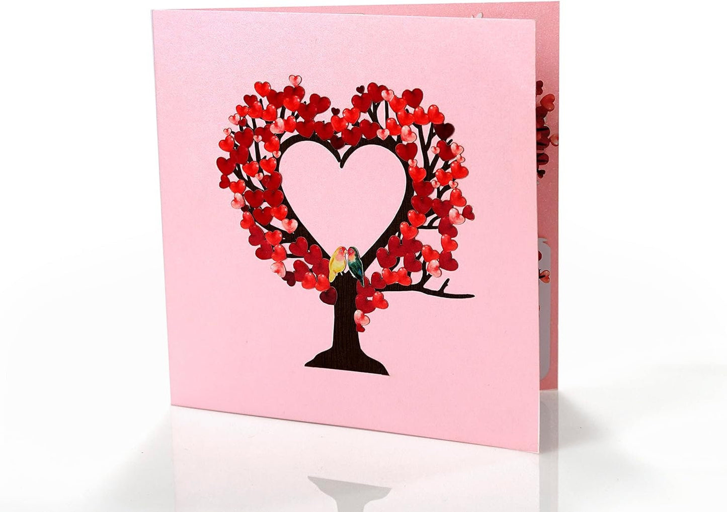 Love Birds in Love Tree 3D Pop Up Card