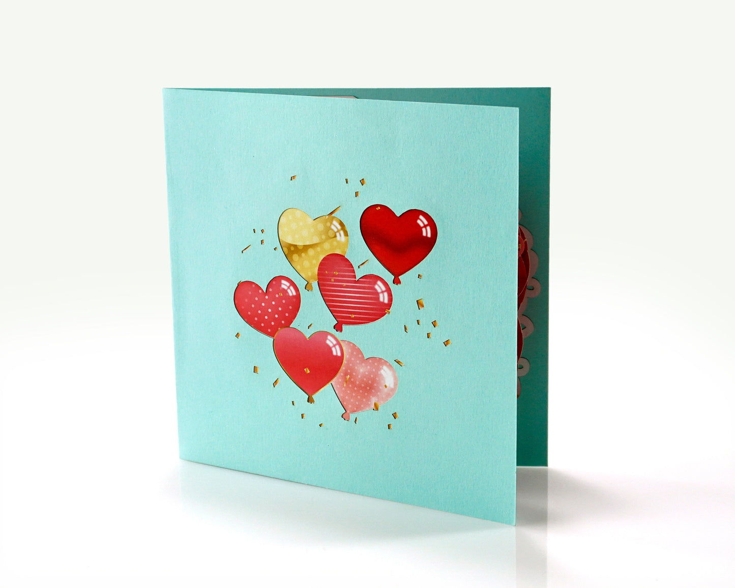 I Love You Balloons 3D Pop Up Card