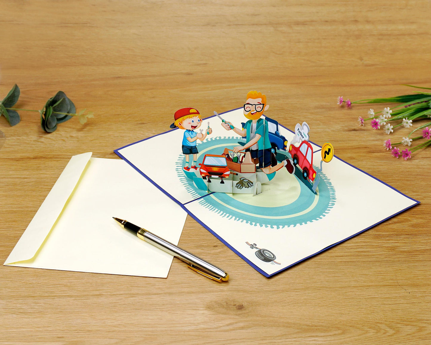 Best Dad 3D Pop Up Card - Happy Father's Day