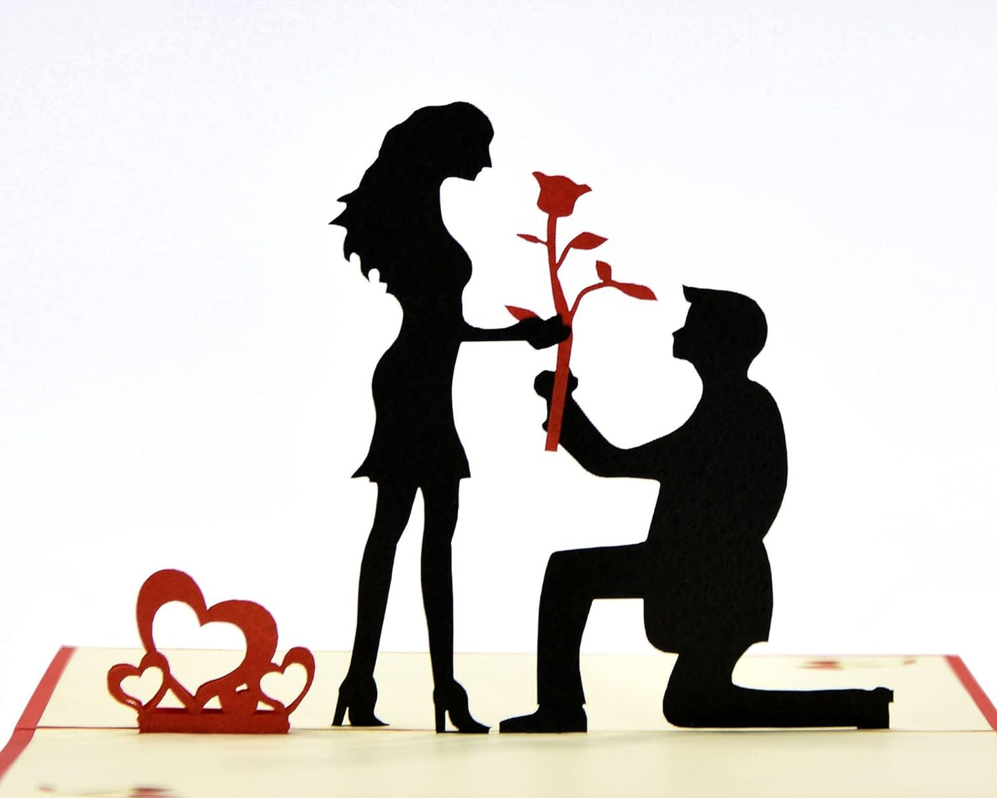 Romantic Rose 3D Pop Up Card