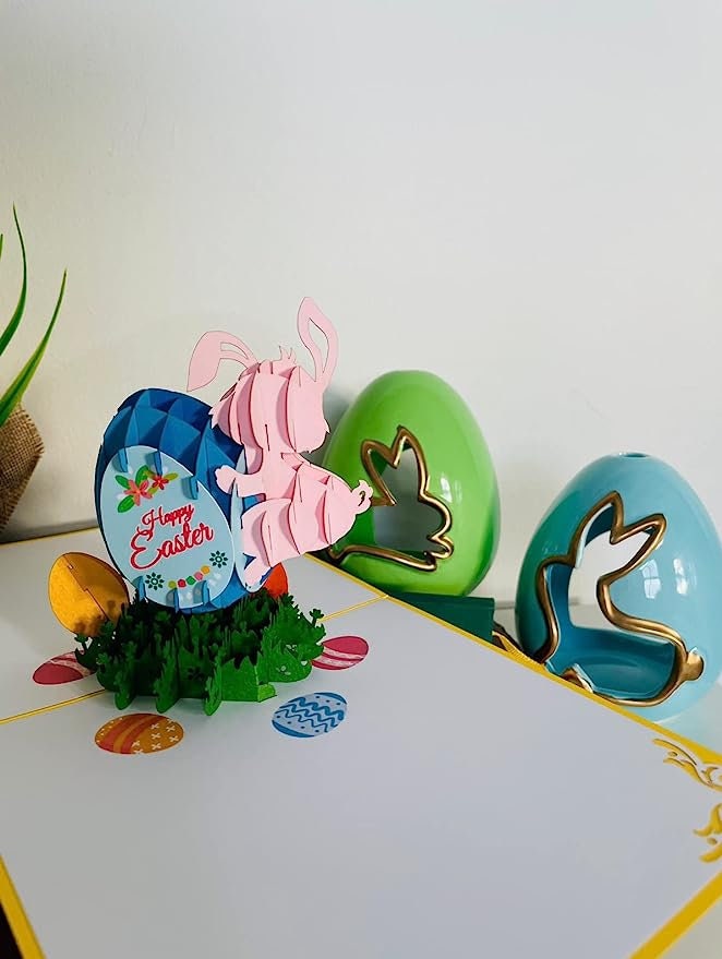 Happy Easter Bunny 3D Pop Up Card