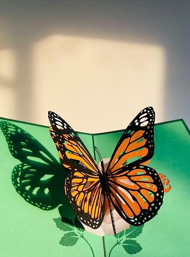 Butterfly Flower 3D Pop Up Card - Spring Collection
