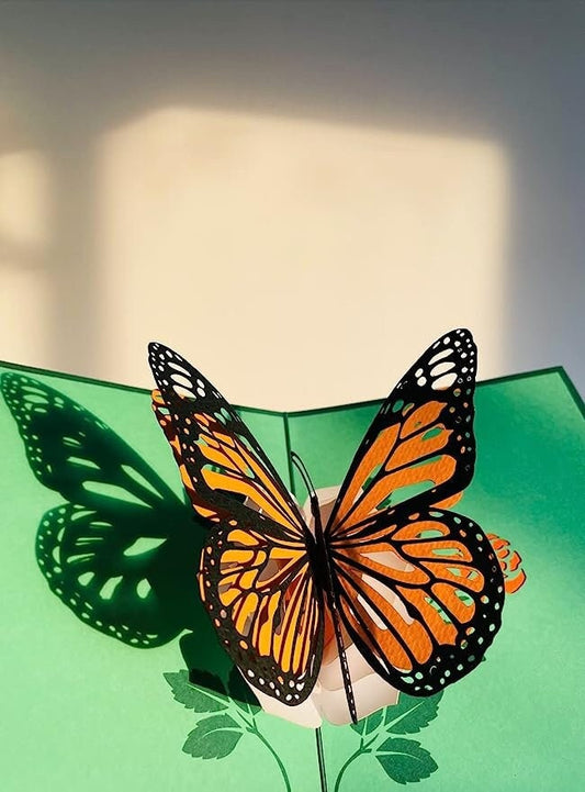 Butterfly Flower 3D Pop Up Card - Spring Collection