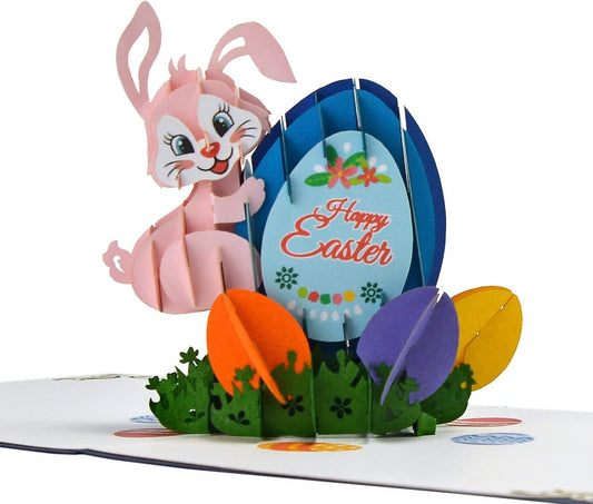 Happy Easter Bunny 3D Pop Up Card