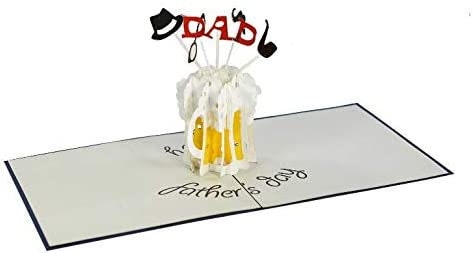 Happy Father's Day Beer 3D Pop Up Card
