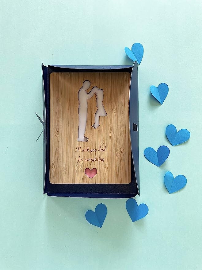 Thank You Dad Bamboo Card - Father's Day from Daughter