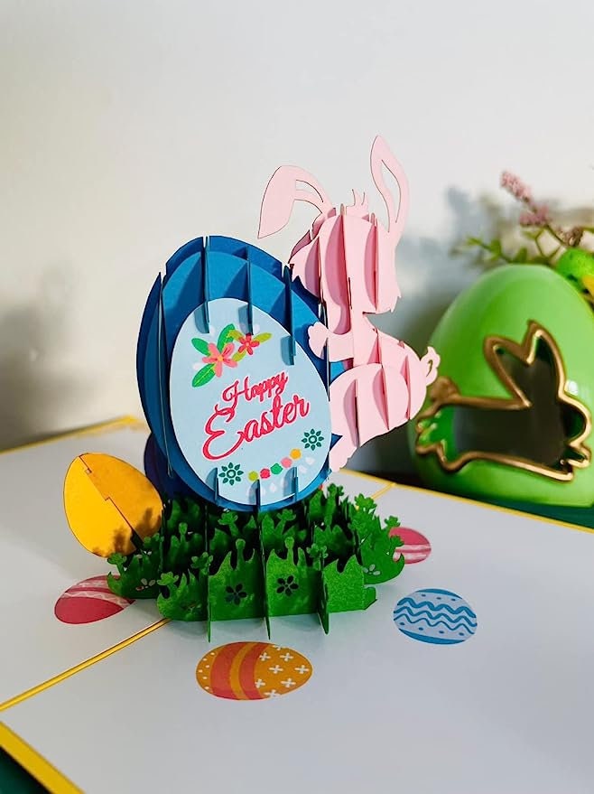 Happy Easter Bunny 3D Pop Up Card