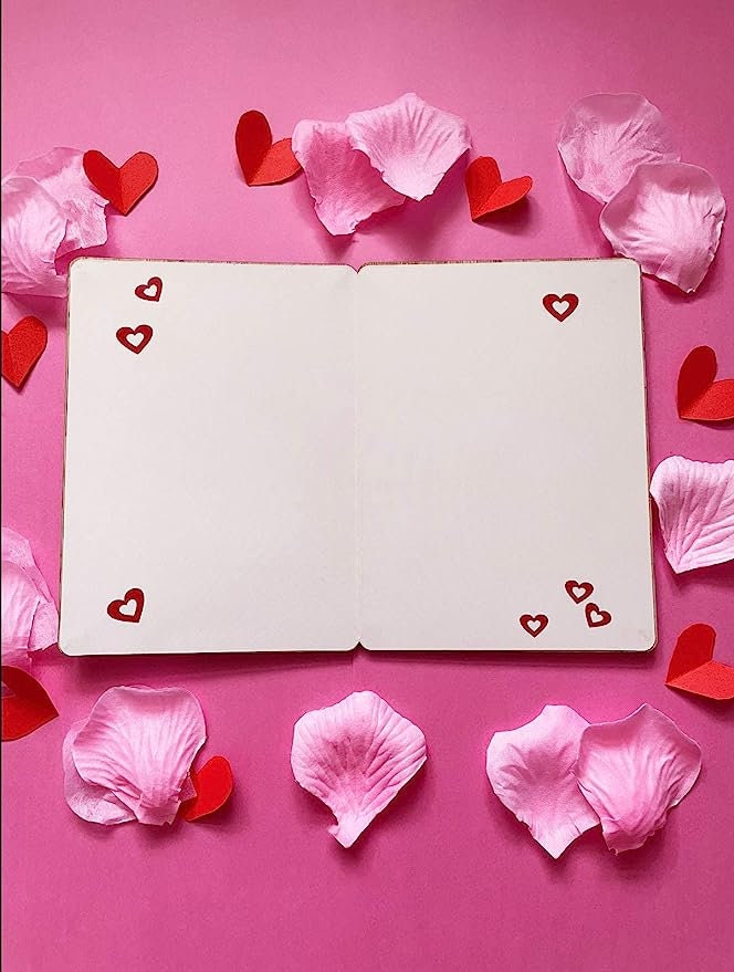 Romantic Red Rose Wooden Card - Valentine's Day Gift