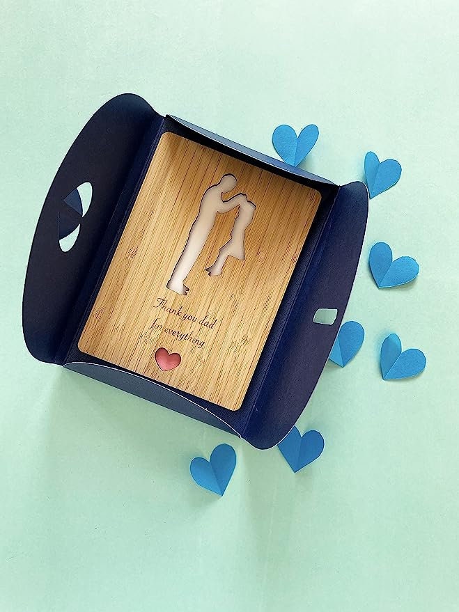 Thank You Dad Bamboo Card - Father's Day from Daughter