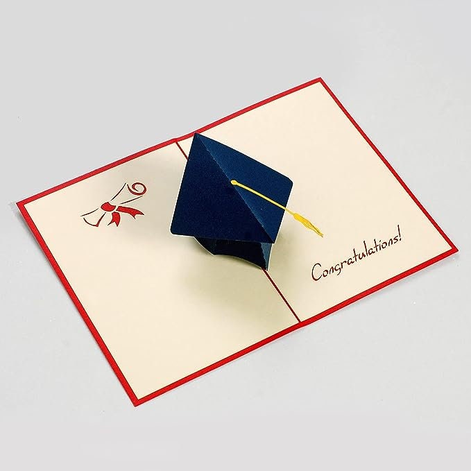 Graduation 3D Pop Up Card - Congratulations Gift