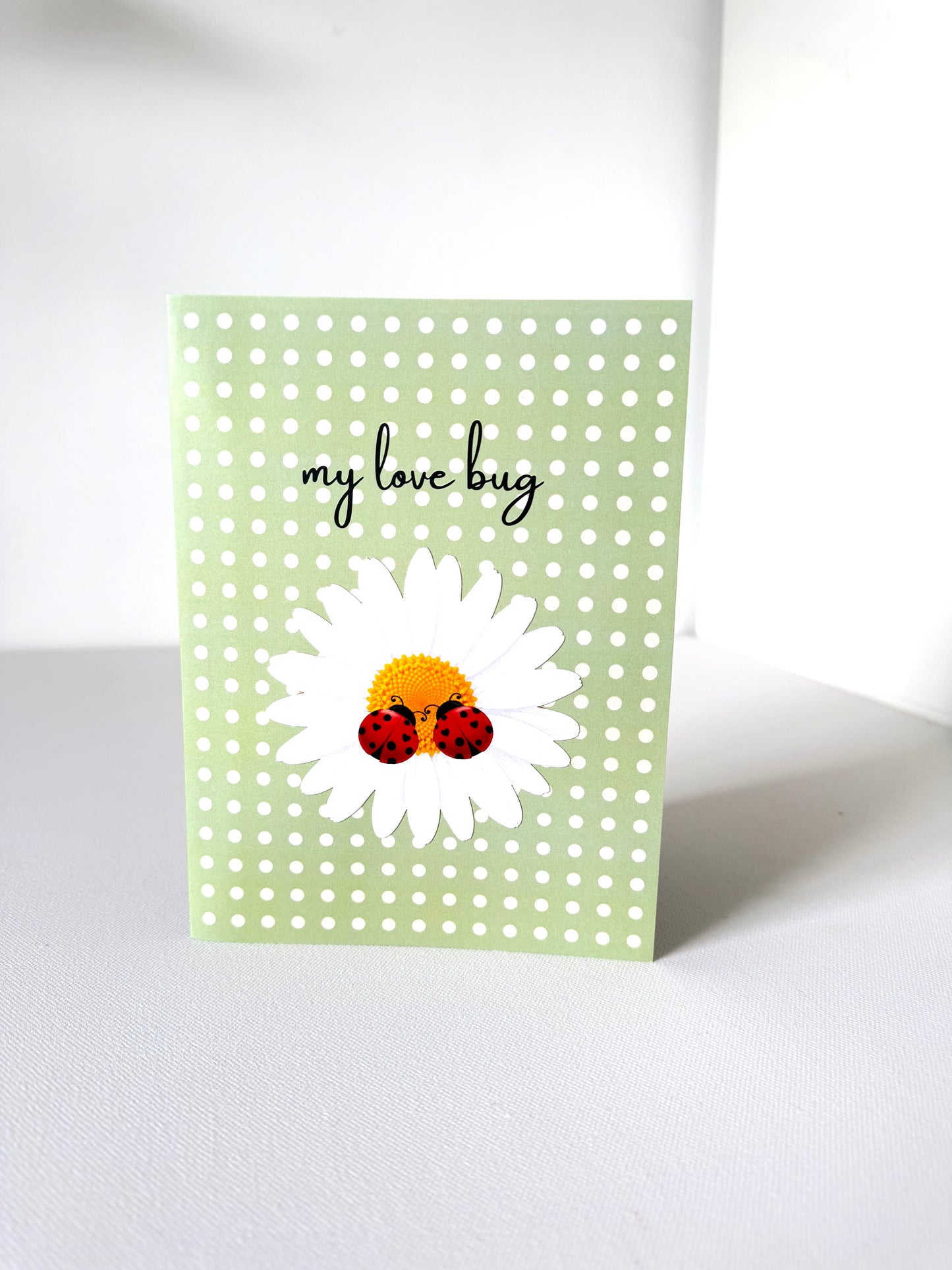 3D Pop Up Ladybug Card – “My Love Bug” Romantic Design