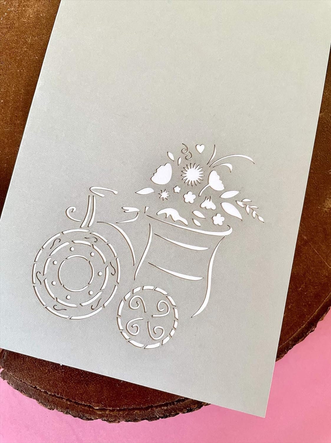 Flower Tricycle Basket 3D Pop Up Card - Spring Collection