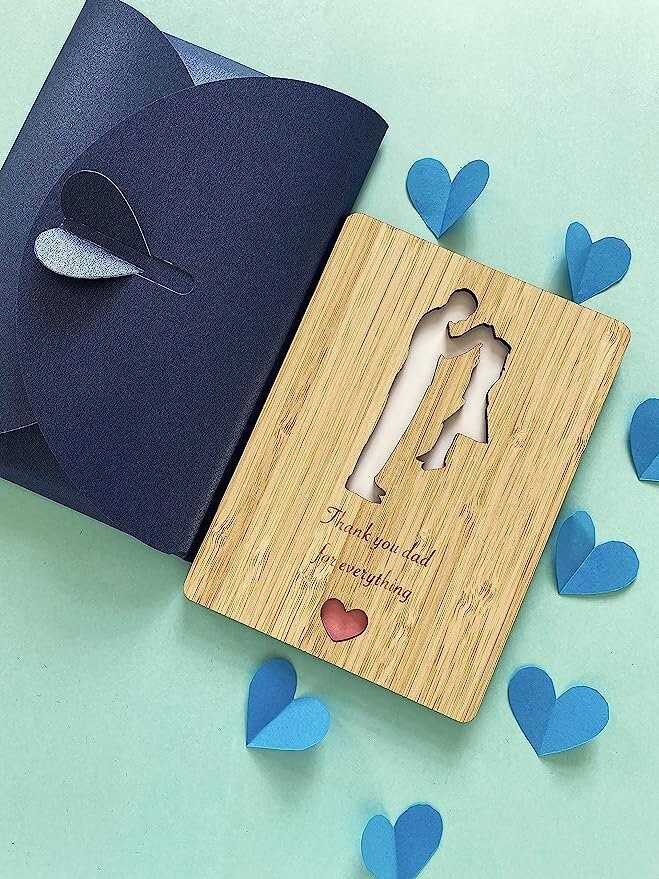 Thank You Dad Bamboo Card - Father's Day from Daughter