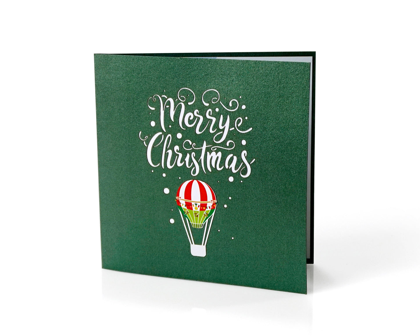 Santa Reindeer Air Balloons 3D Pop Up Card