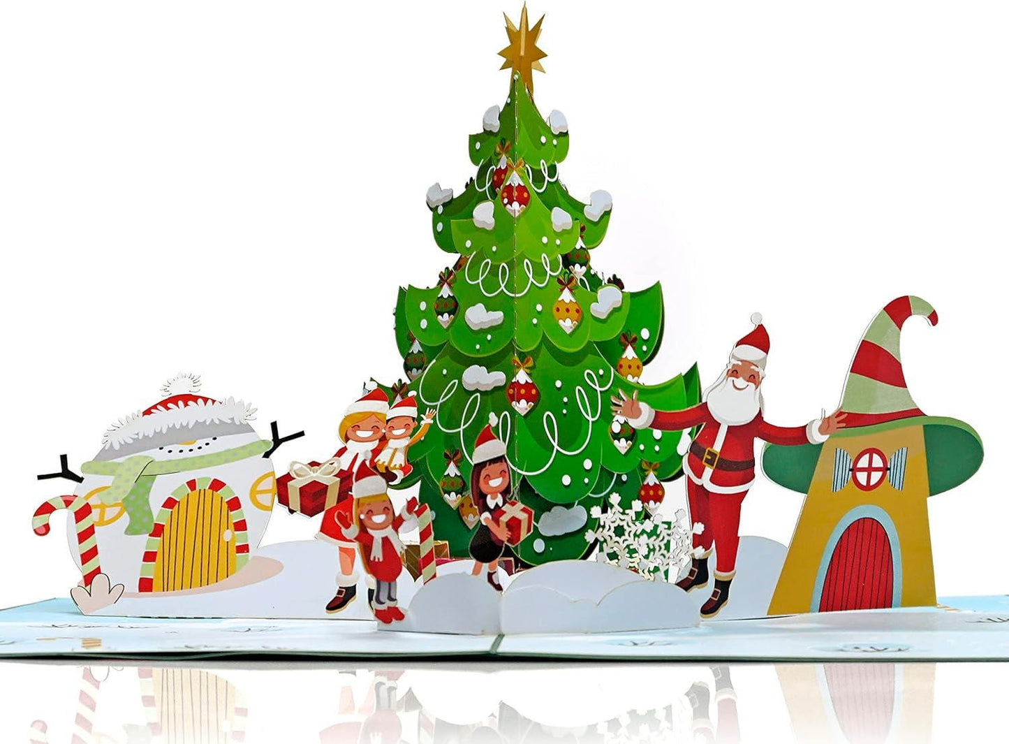 Santa Claus Family Christmas 3D Pop Up Card