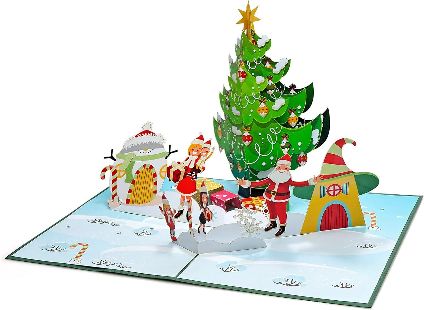 Santa Claus Family Christmas 3D Pop Up Card