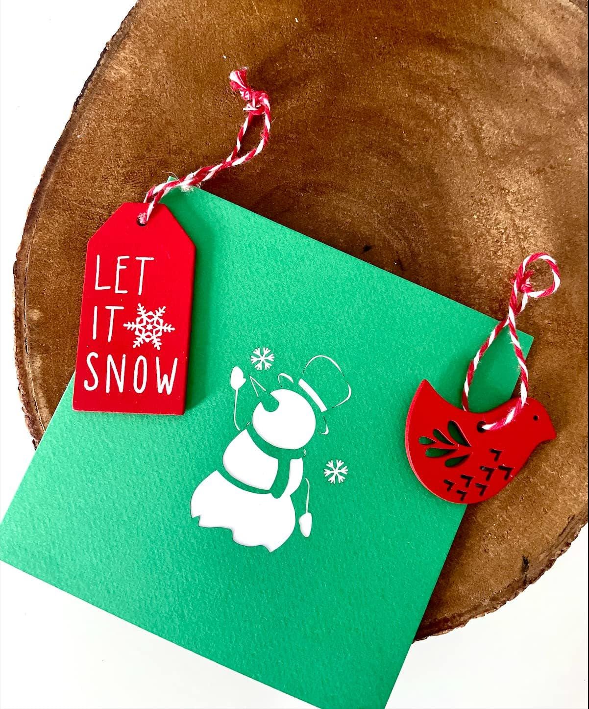 Snowman and Penguins 3D Christmas Pop Up Card