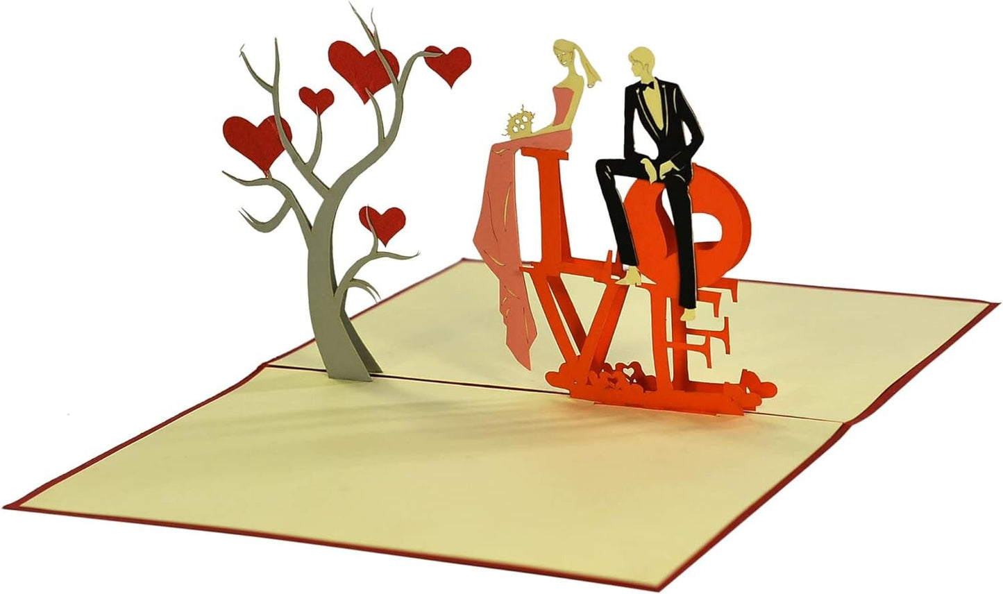 L-O-V-E 3D Pop Up Card - Love Collection