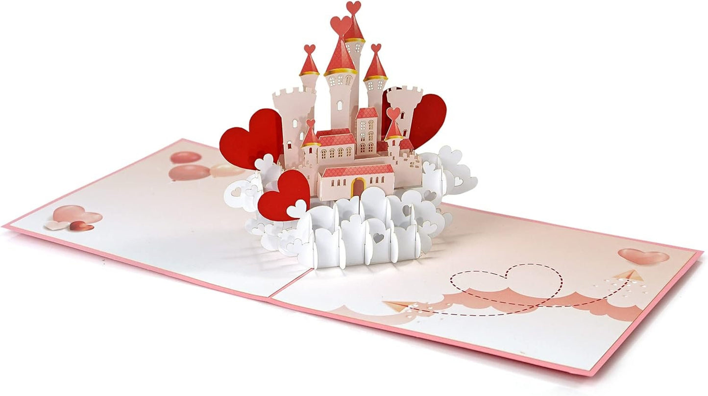 Princess Love Castle 3D Pop Up Card