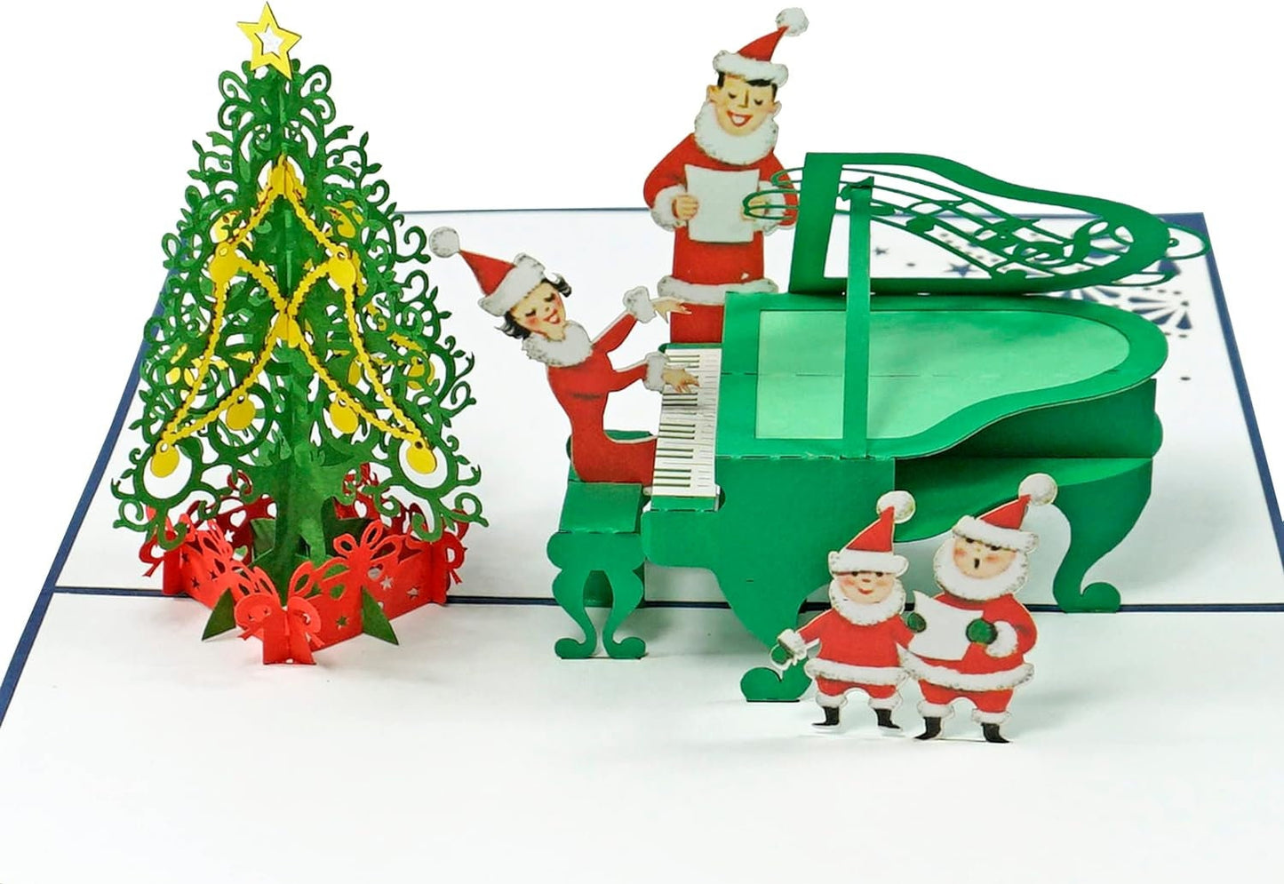 Christmas Carols Cheer 3D Pop Up Card