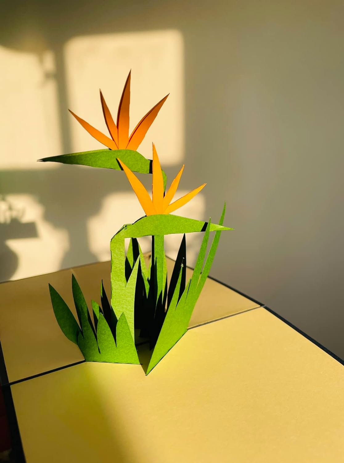 Bird of Paradise Flower 3D Pop Up Card - Spring Collection