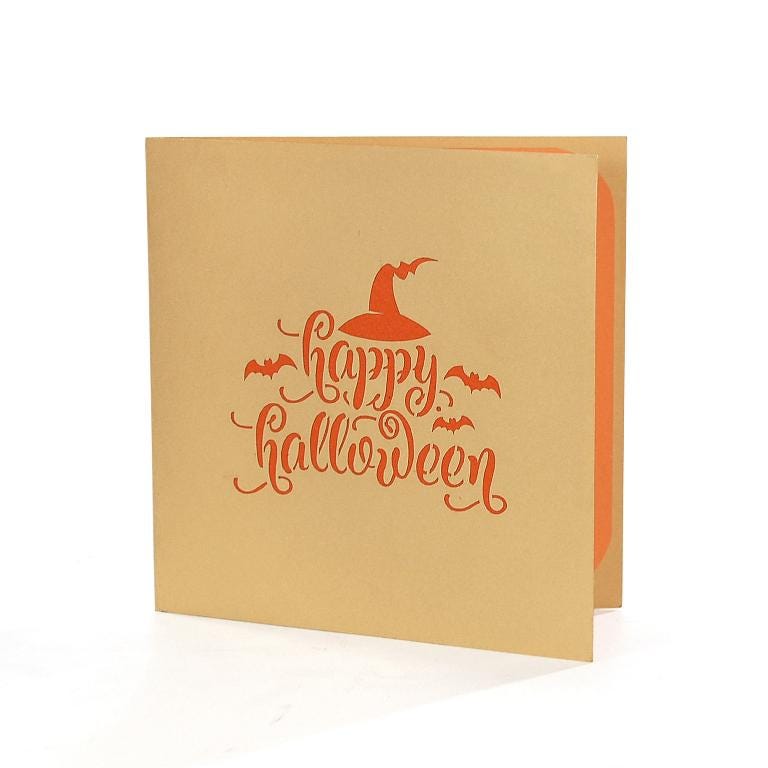 Halloween Haunted House 3D Pop Up Card - Graveyard Scene