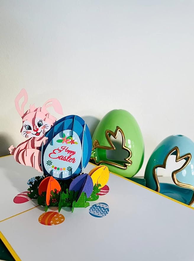 Happy Easter Bunny 3D Pop Up Card